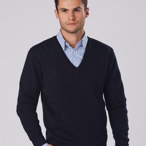 Aiw V Neck Wool / Acrylic Knit Jumper