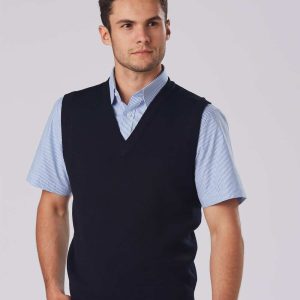Aiw V Neck Wool / Acrylic Knit Vest