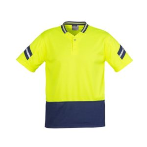 Syzmik Mens Hi Vis Astro Short Sleeve Polo