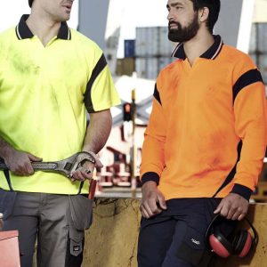 Syzmik Mens Hi Vis Aztec Short Sleeve Polo