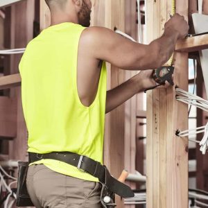 Syzmik Mens Hi Vis Sleeveless Tee
