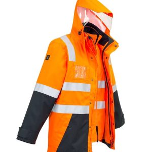 Syzmik Mens Hi Vis 4 In 1 Waterproof Jacket