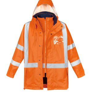 Syzmik Mens Hi Vis X Back 4 In 1 Waterproof Jacket