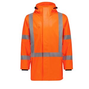 Syzmik Mens Hi Vis X Back Heavy Duty Waterproof Jacket