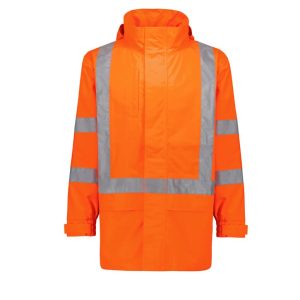 Syzmik Mens Hi Vis X Back Ultralite Waterproof Jacket