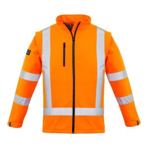 Syzmik Womens Hi Vis NSW Rail X Back 2 In 1 Softshell Jacket