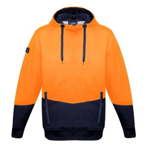 Syzmik Unisex Hi Vis Textured Jacquard Hoodie