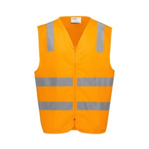 Syzmik Unisex Hi Vis VIC Rail Zip Vest