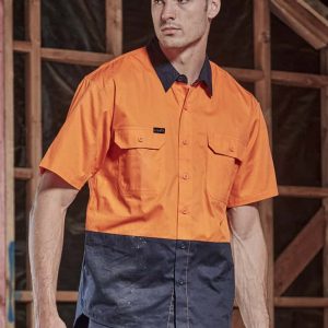 Syzmik Mens Hi Vis Short Sleeve Shirt
