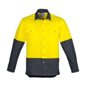 Syzmik Mens Industrial Long Sleeve Shirt