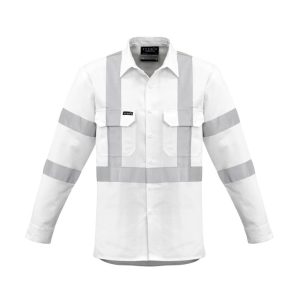 Syzmik Mens Bio Motion X Back Taped Long Sleeve Shirt