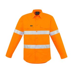 Syzmik Mens Hi Vis Hoop Taped Long Sleeve Shirt