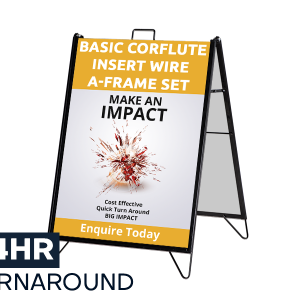 Corflute Insert Wire A-Frame Set