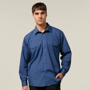 Long Sleeve Permanent Press Crease  Shirt